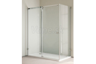 Aquatek INFINITY R43 Rohový sprchový kút 140x80x200cm, Ľavý, posuvné dvere, číre sklo