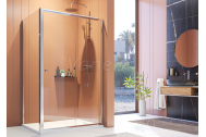 Aquatek FAMILY R23 Rohový sprchový kút 120x80x190cm, posuvné dvere, chróm, sklo číre