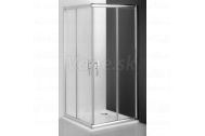 Roth PXS2L 90cm posuvné sprchové dvere Ľavé, výška 185cm, Brillant, číre sklo
